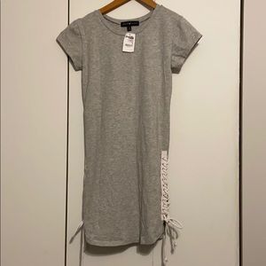 Grey tshirt style dress